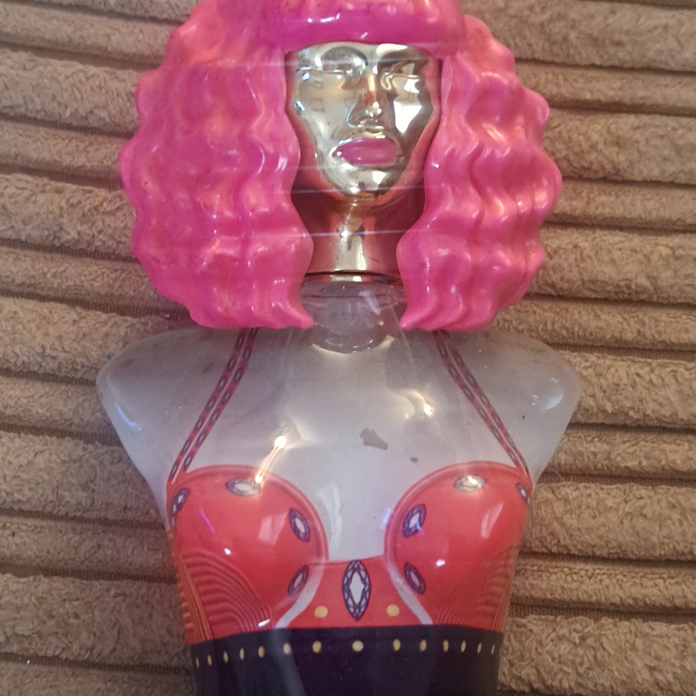Nicki Minaj Pink and Gold Perfume Bottle